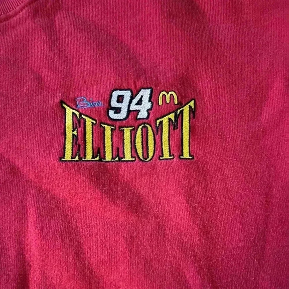 vintage bill elliott mcdonalds Sweatshirt Shirt Men’s X-Large Fruit Of The Loom - Picture 3 of 6